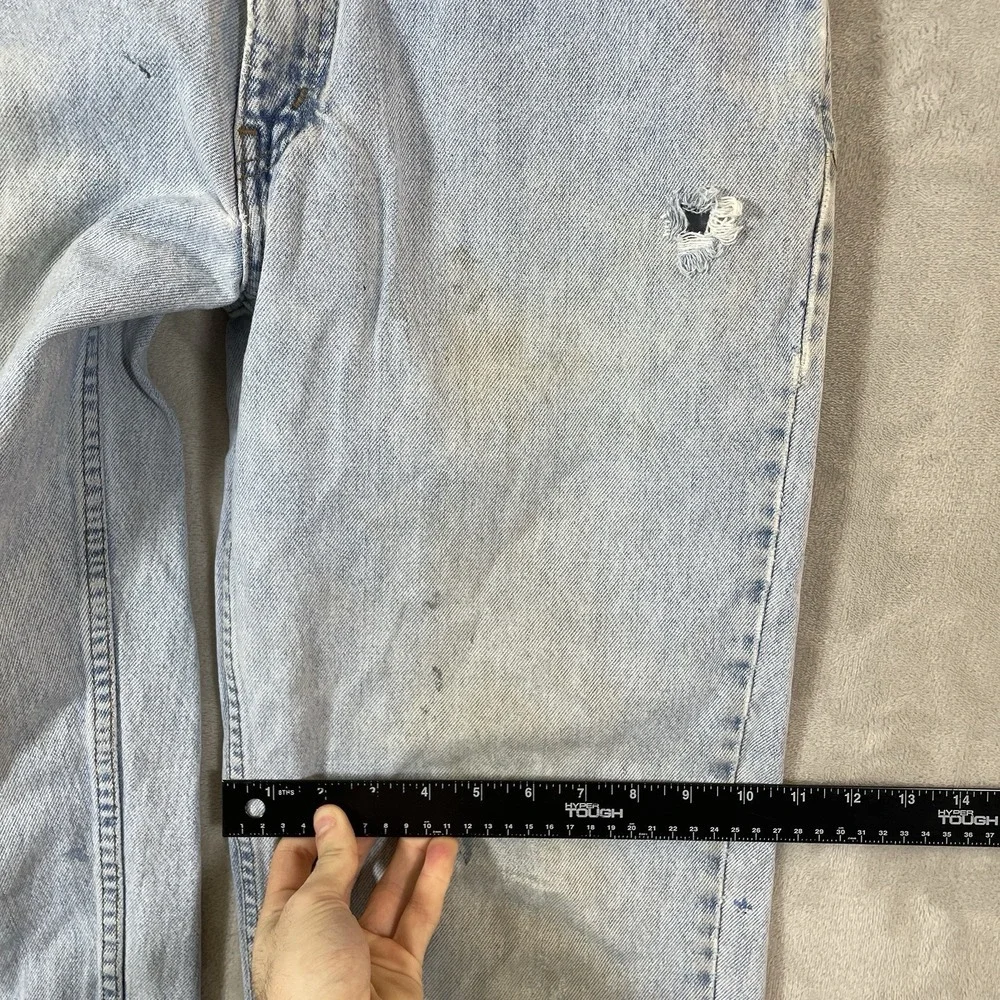 VTG Levis SilverTab Jeans Mens 30x29 Distressed Loose Cotton Y2K USA 90s